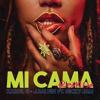 Karol G - Mi Cama (Remix) Lyrics  Ft. Nicky Jam